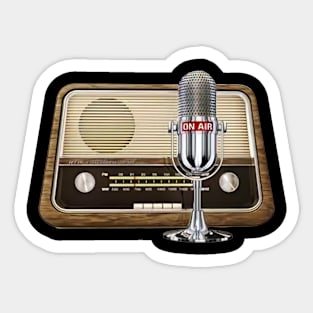 Radio On Air - Vintage Sticker